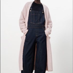 Long knit pocket cardigan